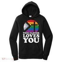 Christian Ally Inclusive Pride Clergy This Pastor Loves You Women's Hoodie thumb 0