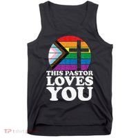 Christian Ally Inclusive Pride Clergy This Pastor Loves You Tank Top thumb 0