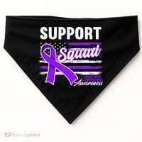 Cancer Awareness I Support Squad I Hodgkin Lymphoma USA-Made Doggie Bandana thumb 0