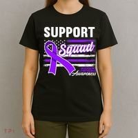 Cancer Awareness I Support Squad I Hodgkin Lymphoma T-Shirt thumb 4