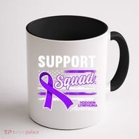 Cancer Awareness I Support Squad I Hodgkin Lymphoma Coffee Mug thumb 1