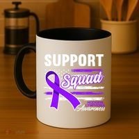 Cancer Awareness I Support Squad I Hodgkin Lymphoma Coffee Mug thumb 4