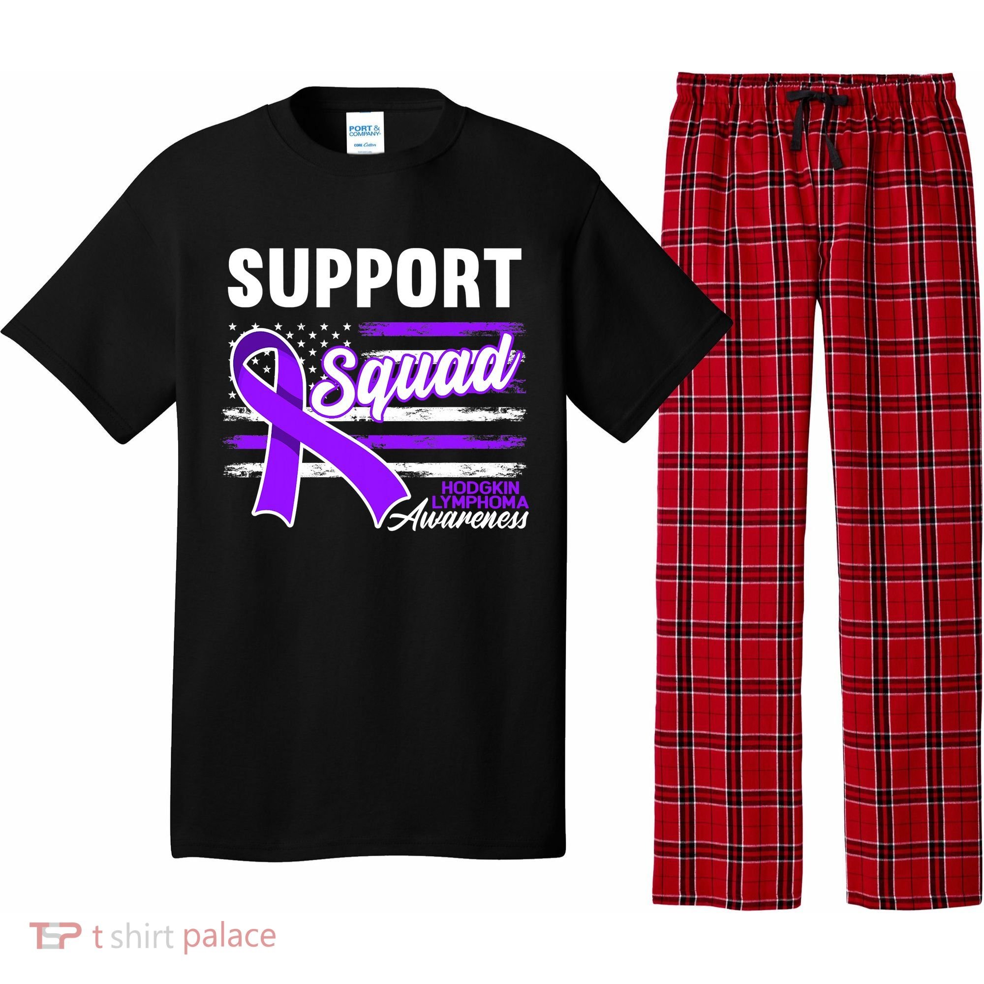 Cancer Awareness I Support Squad I Hodgkin Lymphoma Pajama Set