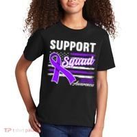 Cancer Awareness I Support Squad I Hodgkin Lymphoma Kids T-Shirt thumb 2