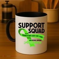 Cancer Awareness I Support Squad NonHodgkin Lymphoma Coffee Mug thumb 4