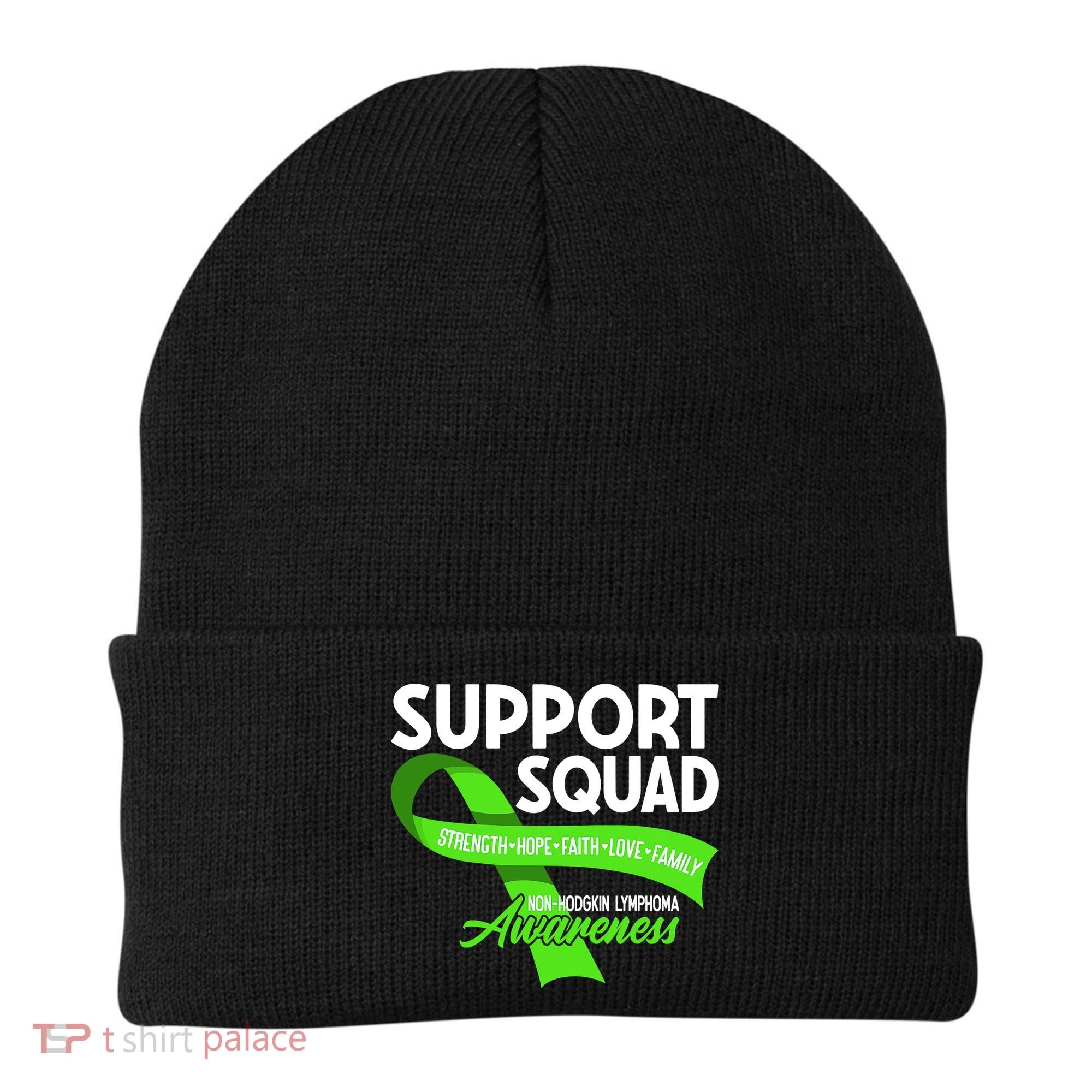 Cancer Awareness I Support Squad NonHodgkin Lymphoma Beanie