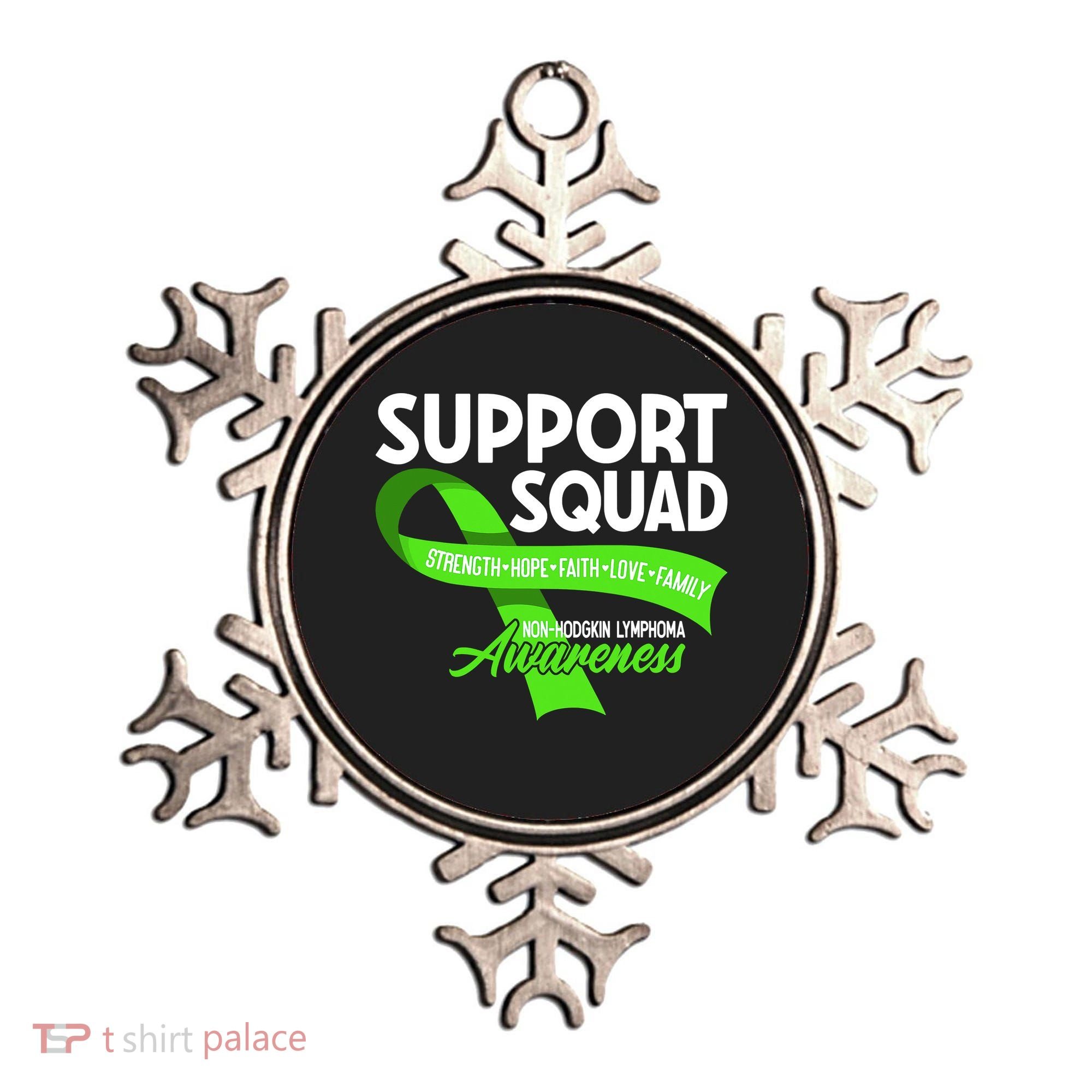 Cancer Awareness I Support Squad NonHodgkin Lymphoma Ornament