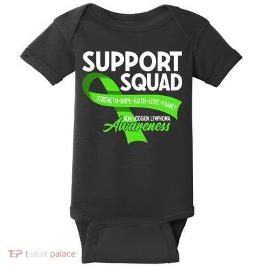Cancer Awareness I Support Squad NonHodgkin Lymphoma Baby Bodysuit