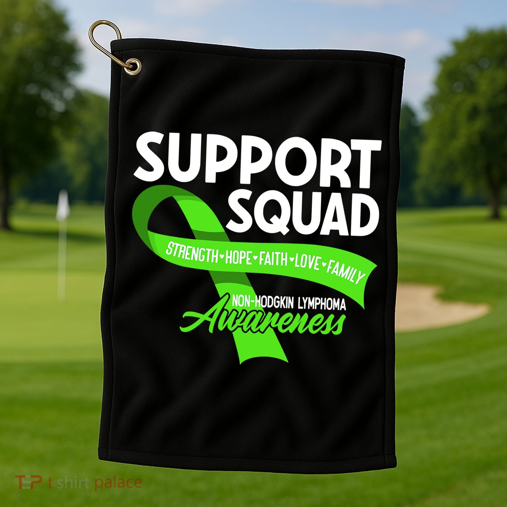 Cancer Awareness I Support Squad NonHodgkin Lymphoma Golf Towel