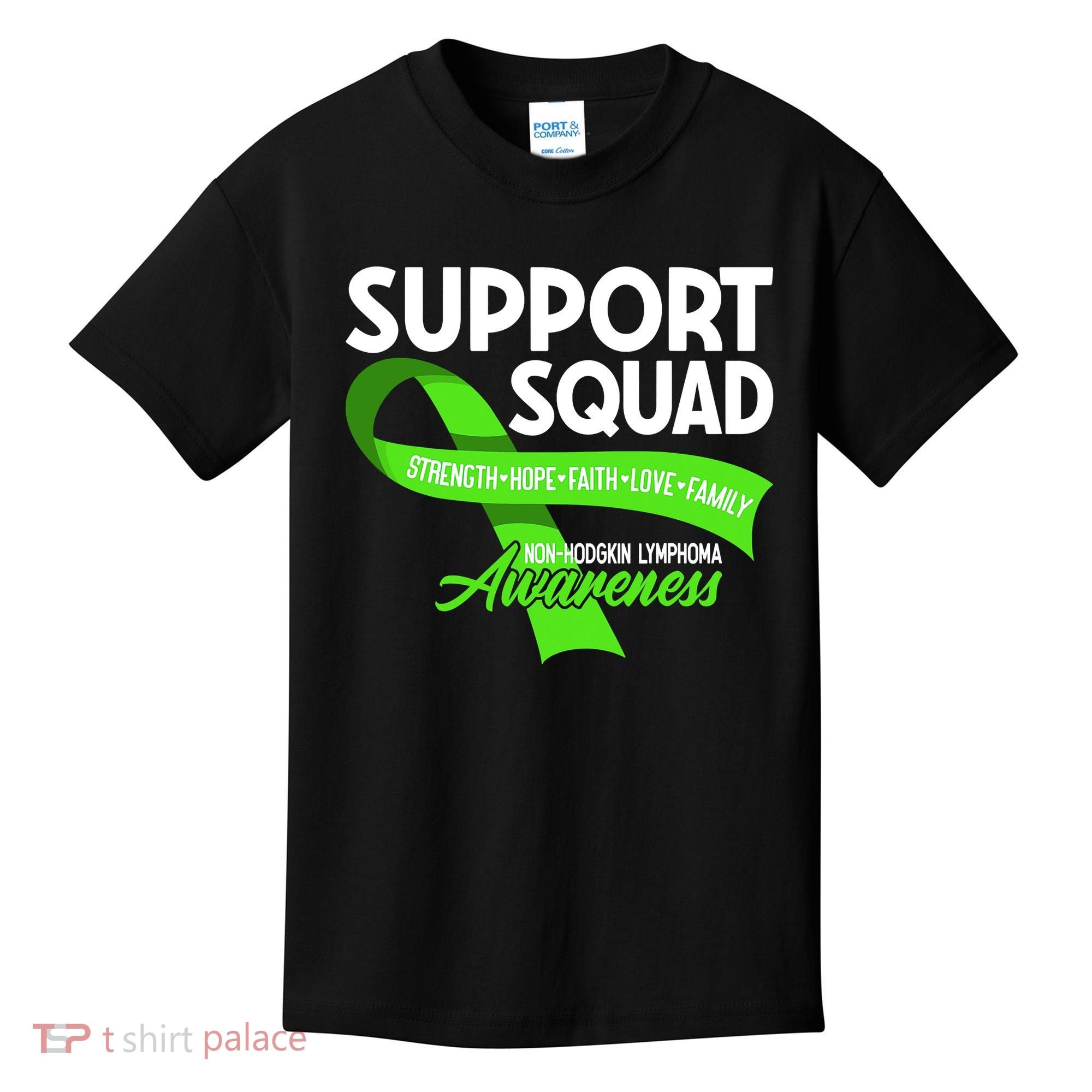 Cancer Awareness I Support Squad NonHodgkin Lymphoma Kids T-Shirt
