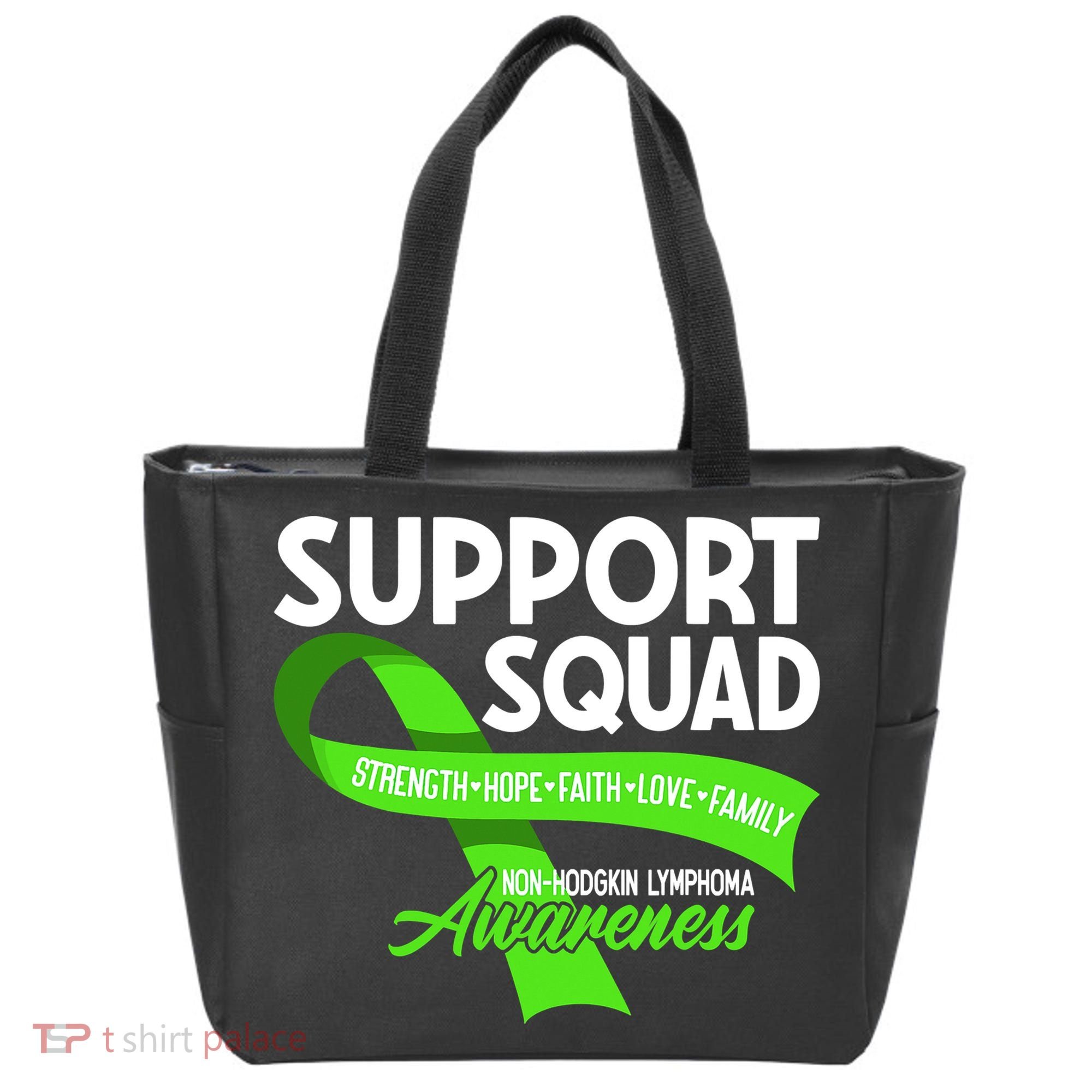 Cancer Awareness I Support Squad NonHodgkin Lymphoma Tote Bag