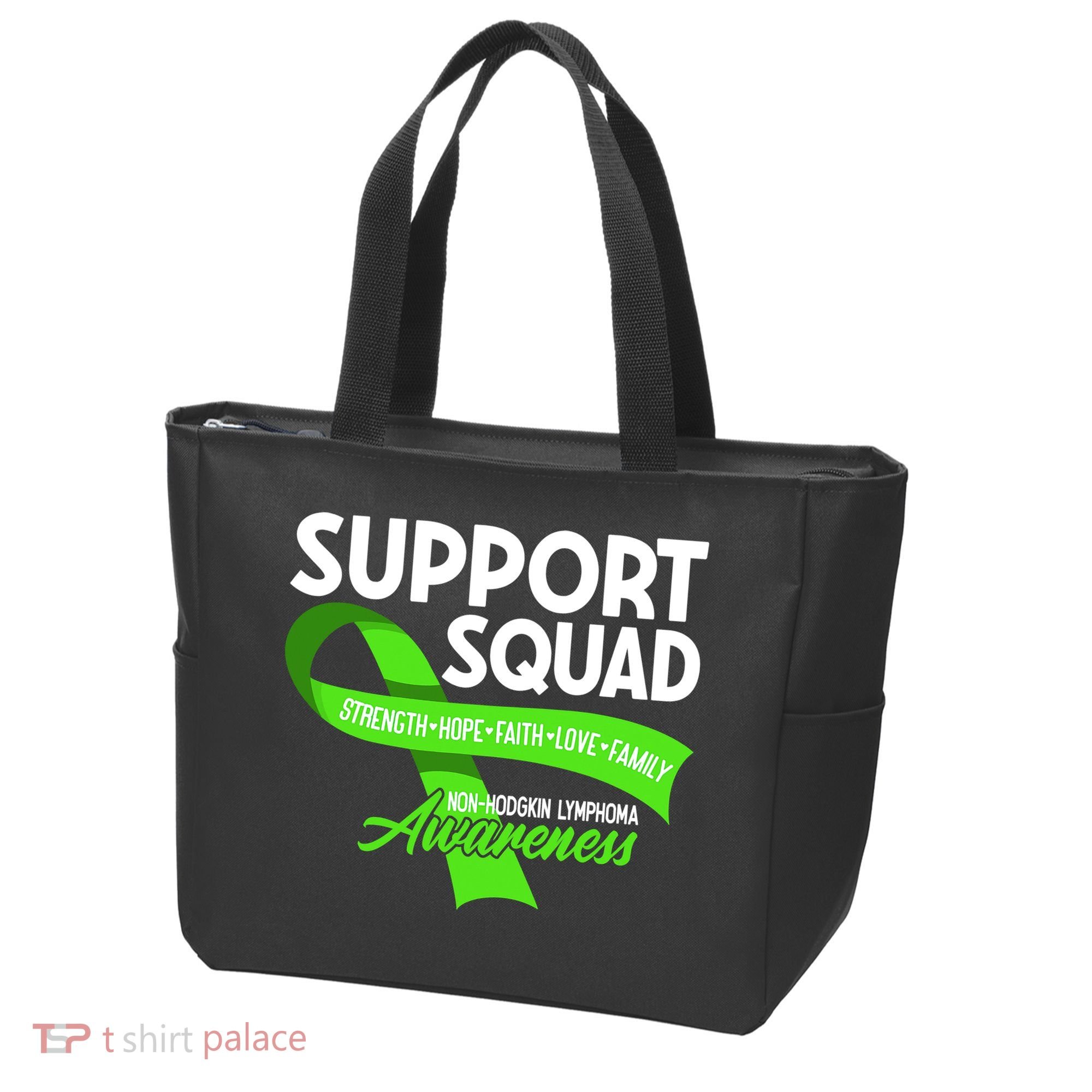 Cancer Awareness I Support Squad NonHodgkin Lymphoma Tote Bag