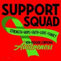 Cancer Awareness I Support Squad NonHodgkin Lymphoma Santa Hat thumb 1