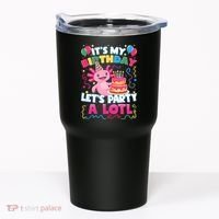 Cute Axolotl Its My Birthday Lets Party  Tumbler thumb 0
