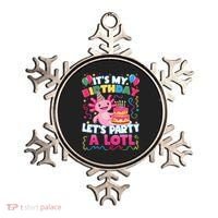 Cute Axolotl Its My Birthday Lets Party  Ornament thumb 0