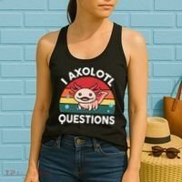 Cute Axolotlshirt I Axolotl Question Women's Tank Top thumb 2