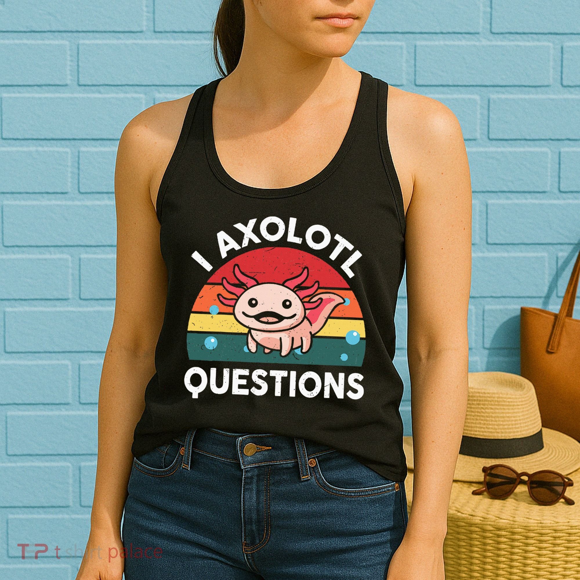 Cute Axolotlshirt I Axolotl Question Women's Tank Top