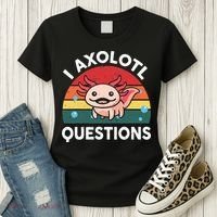 Cute Axolotlshirt I Axolotl Question Women's T-Shirt thumb 3