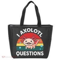 Cute Axolotlshirt I Axolotl Question Tote Bag thumb 0