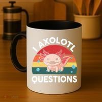 Cute Axolotl- I Axolotl Question   Funny Coffee Mug thumb 4