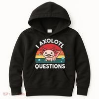 Cute Axolotl- I Axolotl Question   Funny Kids Hoodie thumb 0