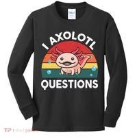 Cute Axolotl- I Axolotl Question   Funny Kids Long Sleeve Shirt thumb 0
