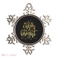 Christmas All Is Calm All Is Bright Ornament thumb 0