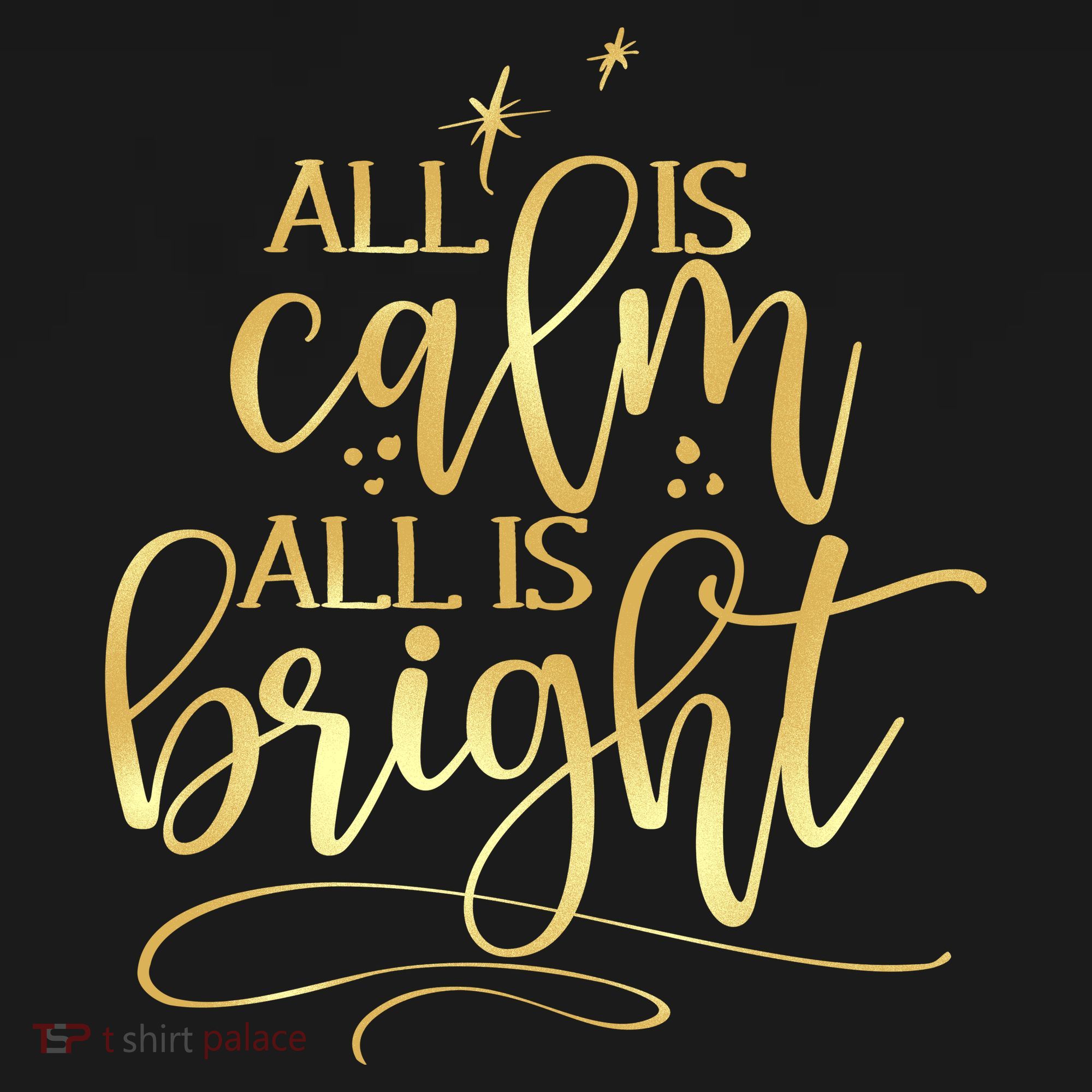 Christmas All Is Calm All Is Bright Ornament