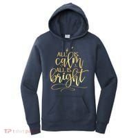 Christmas All Is Calm All Is Bright Women's Hoodie thumb 0