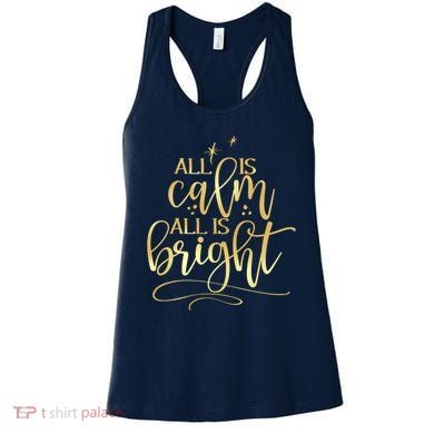 Christmas All Is Calm All Is Bright Women's Tank Top