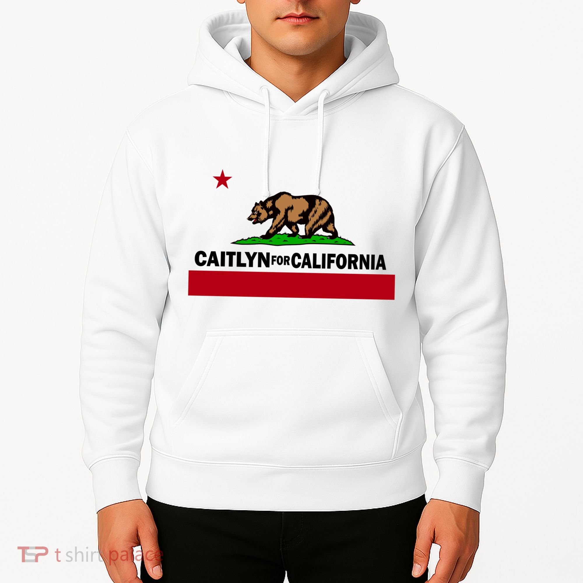 Caitlyn For California Governor Jenner Cali Flag Hoodie