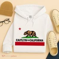 Caitlyn For California Governor Jenner Cali Flag Hoodie thumb 4