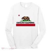 Caitlyn For California Governor Jenner Cali Flag Long Sleeve Shirt thumb 0