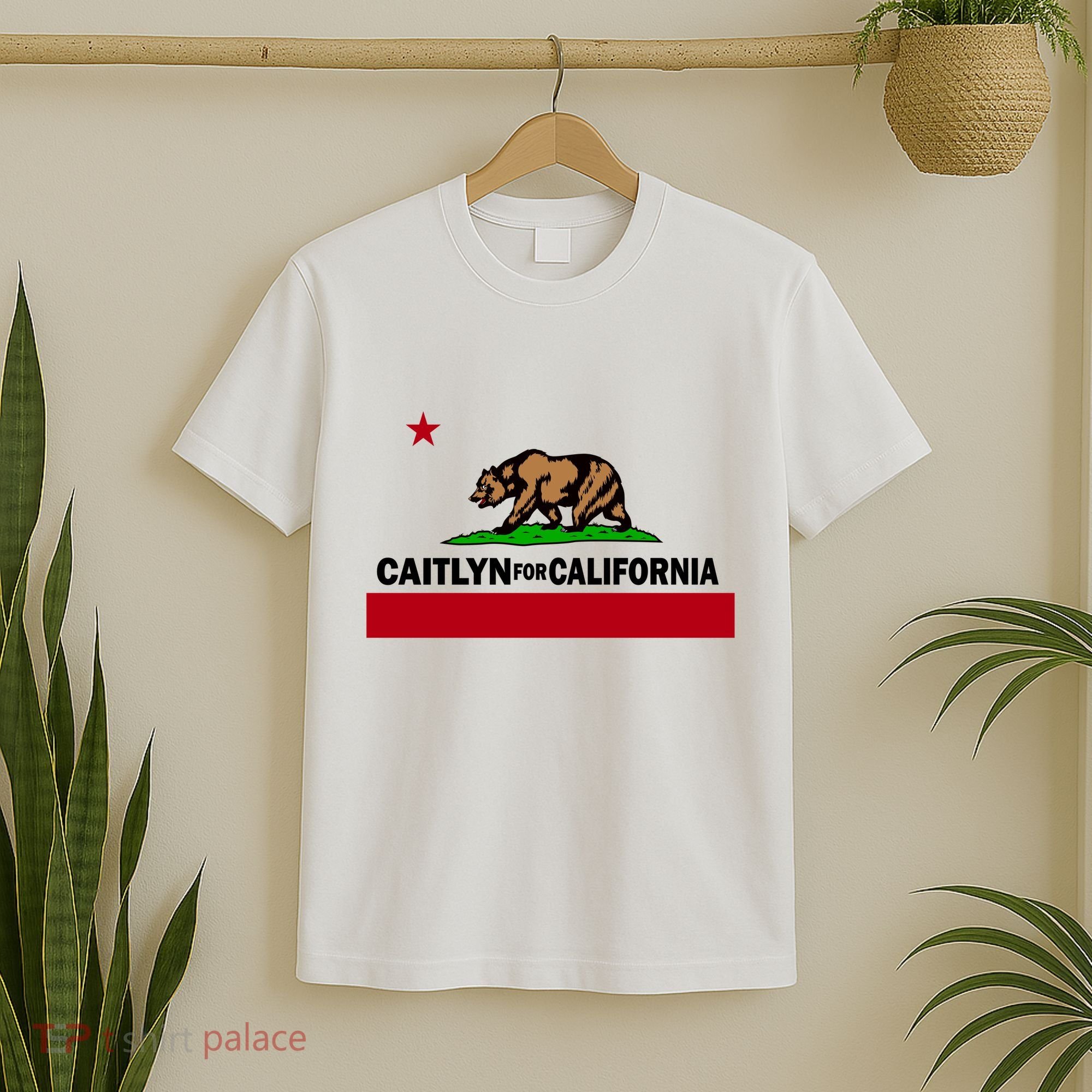Caitlyn For California Governor Jenner Cali Flag T-Shirt