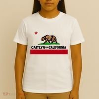 Caitlyn For California Governor Jenner Cali Flag T-Shirt thumb 4