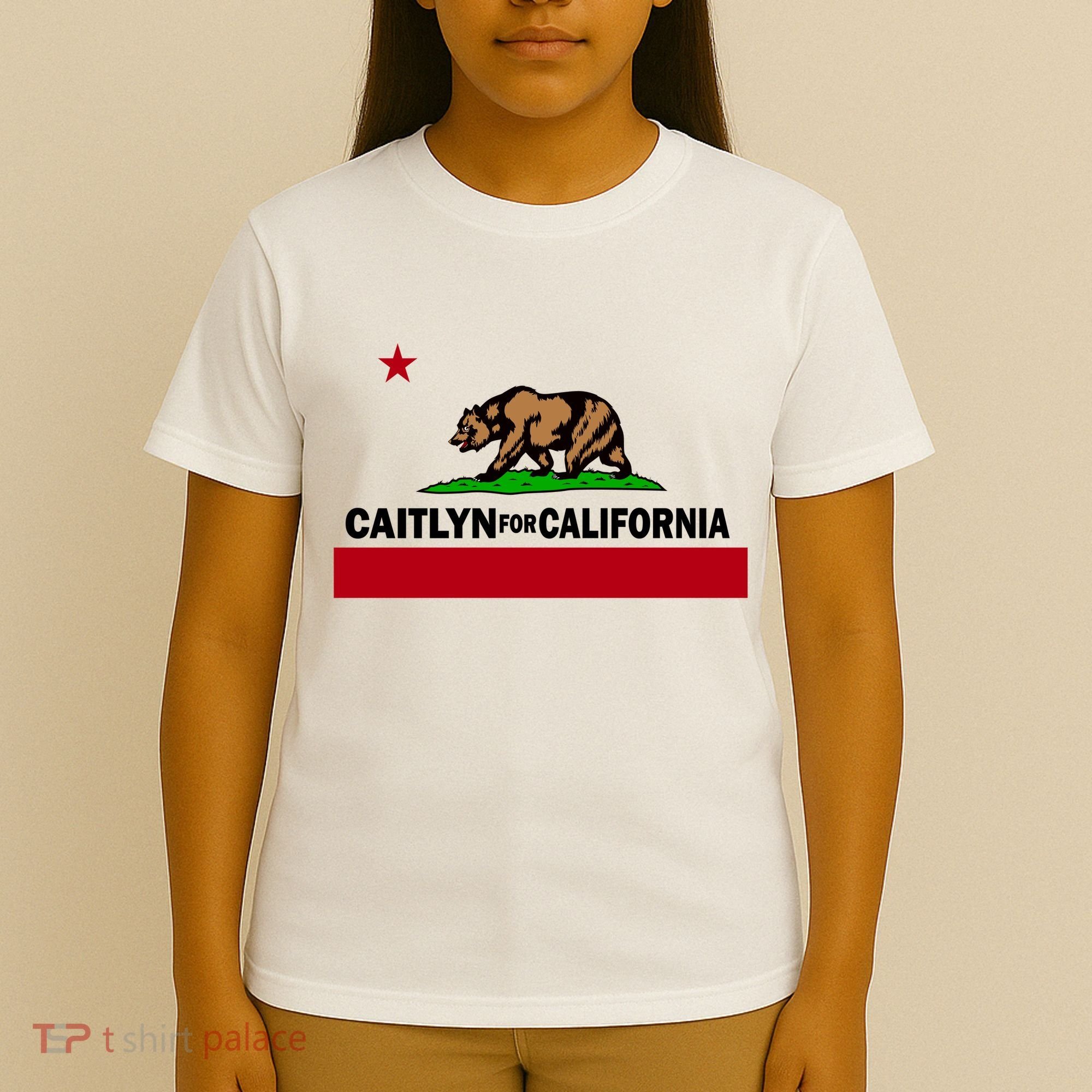Caitlyn For California Governor Jenner Cali Flag T-Shirt