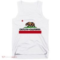 Caitlyn For California Governor Jenner Cali Flag Tank Top thumb 0