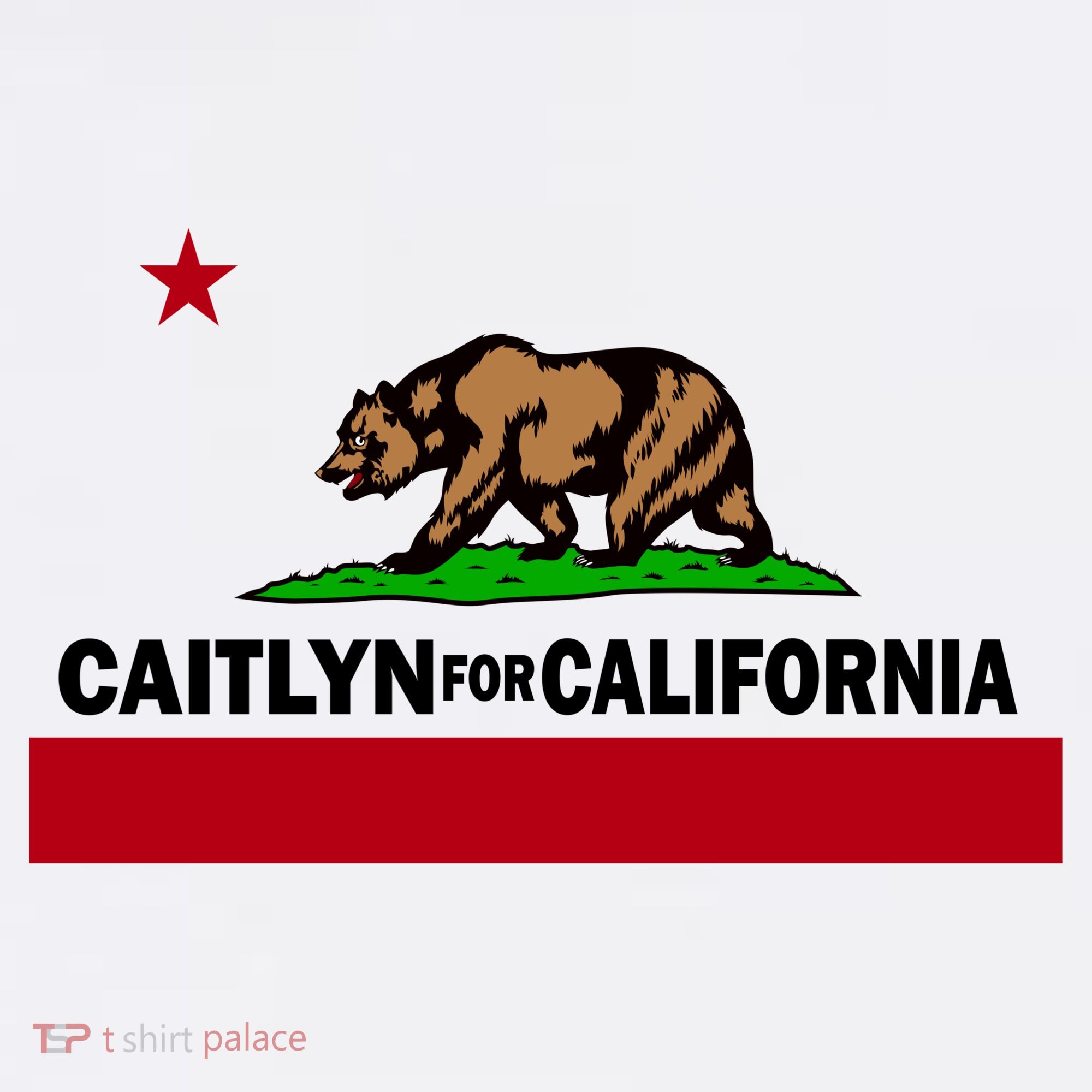 Caitlyn For California Governor Jenner Cali Flag Tank Top