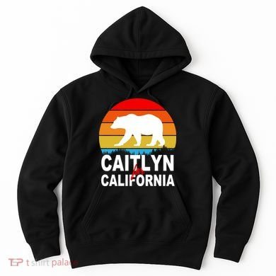 Caitlyn For California Retro Cali Bear Hoodie
