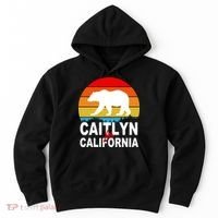 Caitlyn For California Retro Cali Bear Hoodie thumb 0