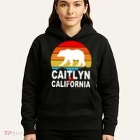 Caitlyn For California Retro Cali Bear Hoodie thumb 5