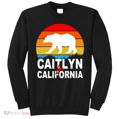 Caitlyn For California Retro Cali Bear Sweatshirt
