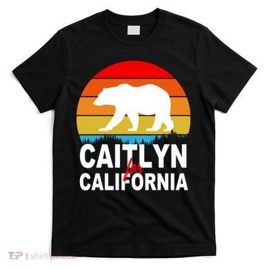 Caitlyn For California Retro Cali Bear T-Shirt