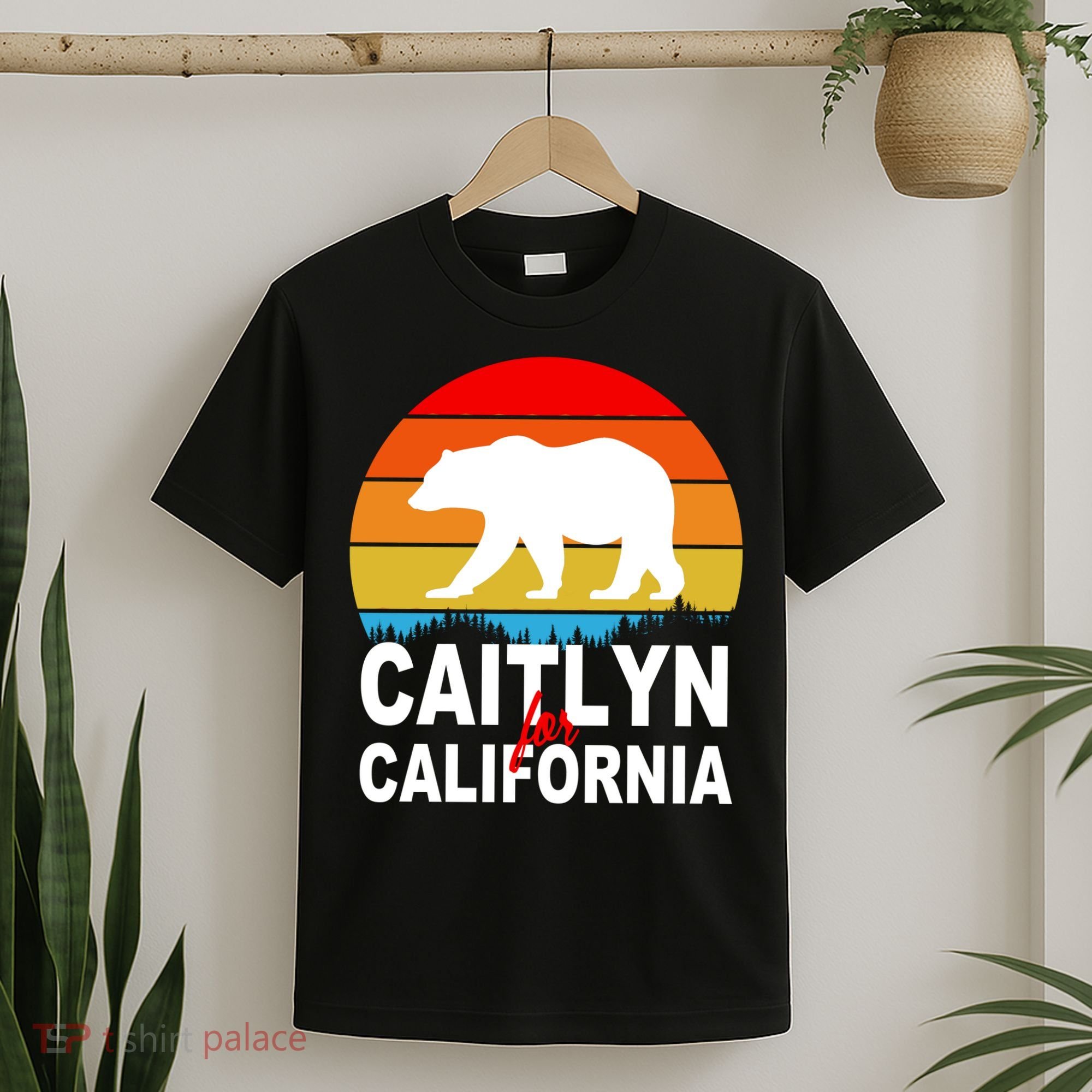 Caitlyn For California Retro Cali Bear T-Shirt