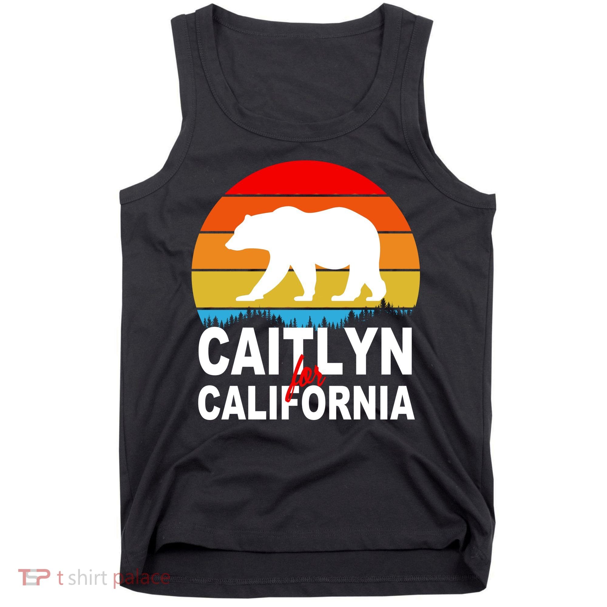 Caitlyn For California Retro Cali Bear Tank Top
