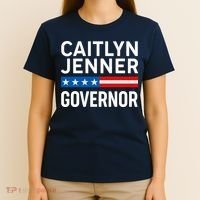 Caitlyn Jenner Governor Election Logo T-Shirt thumb 4