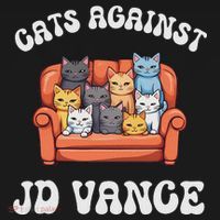 Cats Against Jd Vance Childless Cat Lady Couch Liberal Vote Baby Bodysuit thumb 2