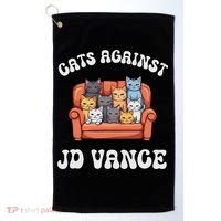Cats Against Jd Vance Childless Cat Lady Couch Liberal Vote Golf Towel thumb 0