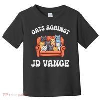 Cats Against Jd Vance Childless Cat Lady Couch Liberal Vote Toddler T-Shirt thumb 0