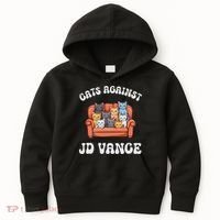 Cats Against Jd Vance Childless Cat Lady Couch Liberal Vote Kids Hoodie thumb 0